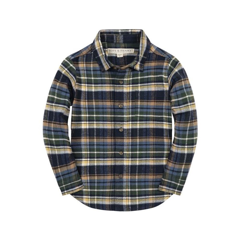 Hope & Henry Boys  Organic Flannel Shirt